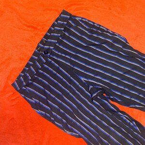 Navy and Gold Striped Pants